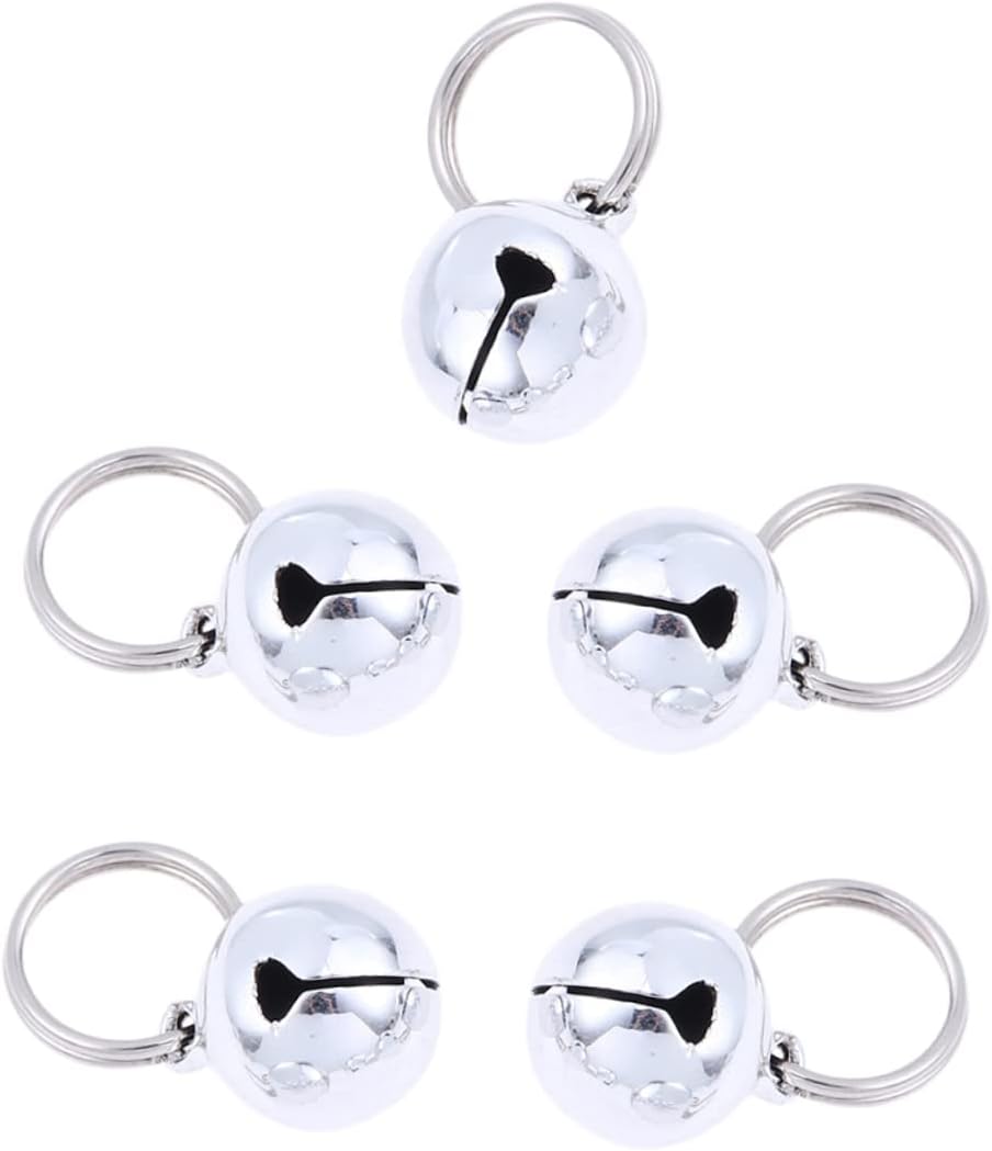 20 Pcs Bell Silver Kitten Accessories Dog Bell Dog Collar Bell Christmas Bells Copper Bell Pet