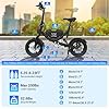 SEHOMY Folding Electric Bike for Adults 330LBS, 710W Peak Motor, 22MPH&35MIles PAS Range,14" Mini Commuter Ebike - 36V 288WH Battery, Dual Suspension, Dual Disc Brake, Small Travel Bicycles Men Women #1