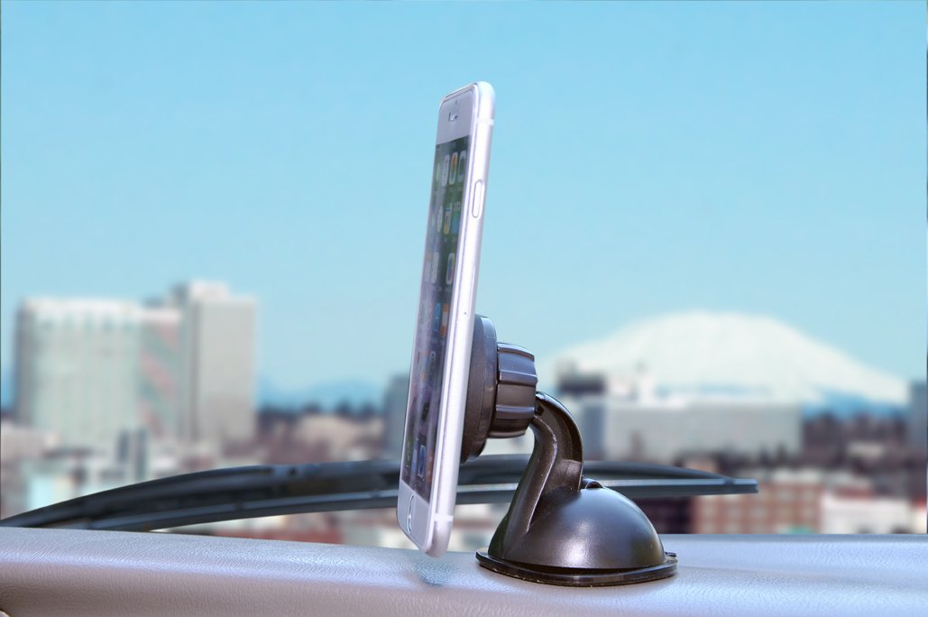 porta cellulare da auto universale con ventosa con supporto magnetico, rotazione di 360 gradi, ventosa in gel super forte, per Samsung Galaxy S7 S6 Plus Edge S5 S4 S3, Note 4 3 2, iPhone 6, iPhone 6 Plus iPhone SE 6 Plus 5S 5 C 4S, Nexus 6 5, HTC One e mo