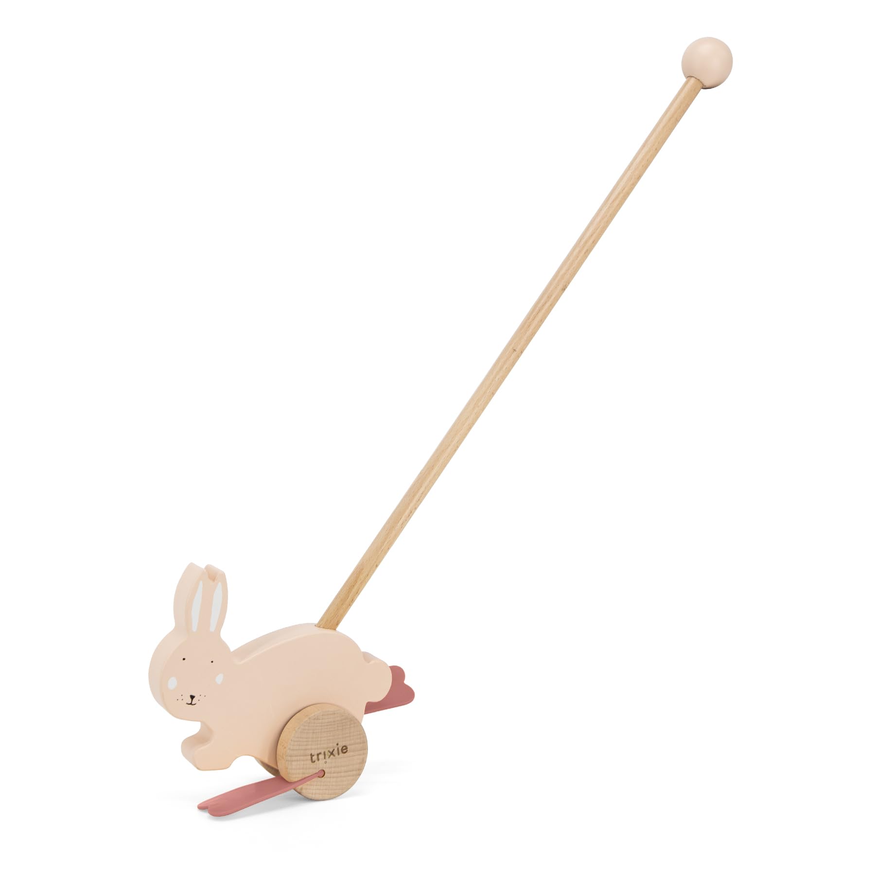 Jouet à pousser en bois - Mrs. Rabbit - -