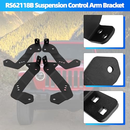 Tanqcheny RS62118B Suspension Control Arm Bracket w/Fastener Kit Compatible with Jeep Wrangler JL 2018-2023 Gladiator 2020-2023 by Tanqcheny - Image 4