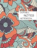Cornell Notes Notebook: Cornell Note Taking Notebook for students and teacher with college ruled line, Large size 8.5x11,Floral cover,+100 page