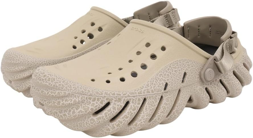 Crocs Unisex-Adult Echo Clog, Moth Crackle, 13 Women/11 Men
