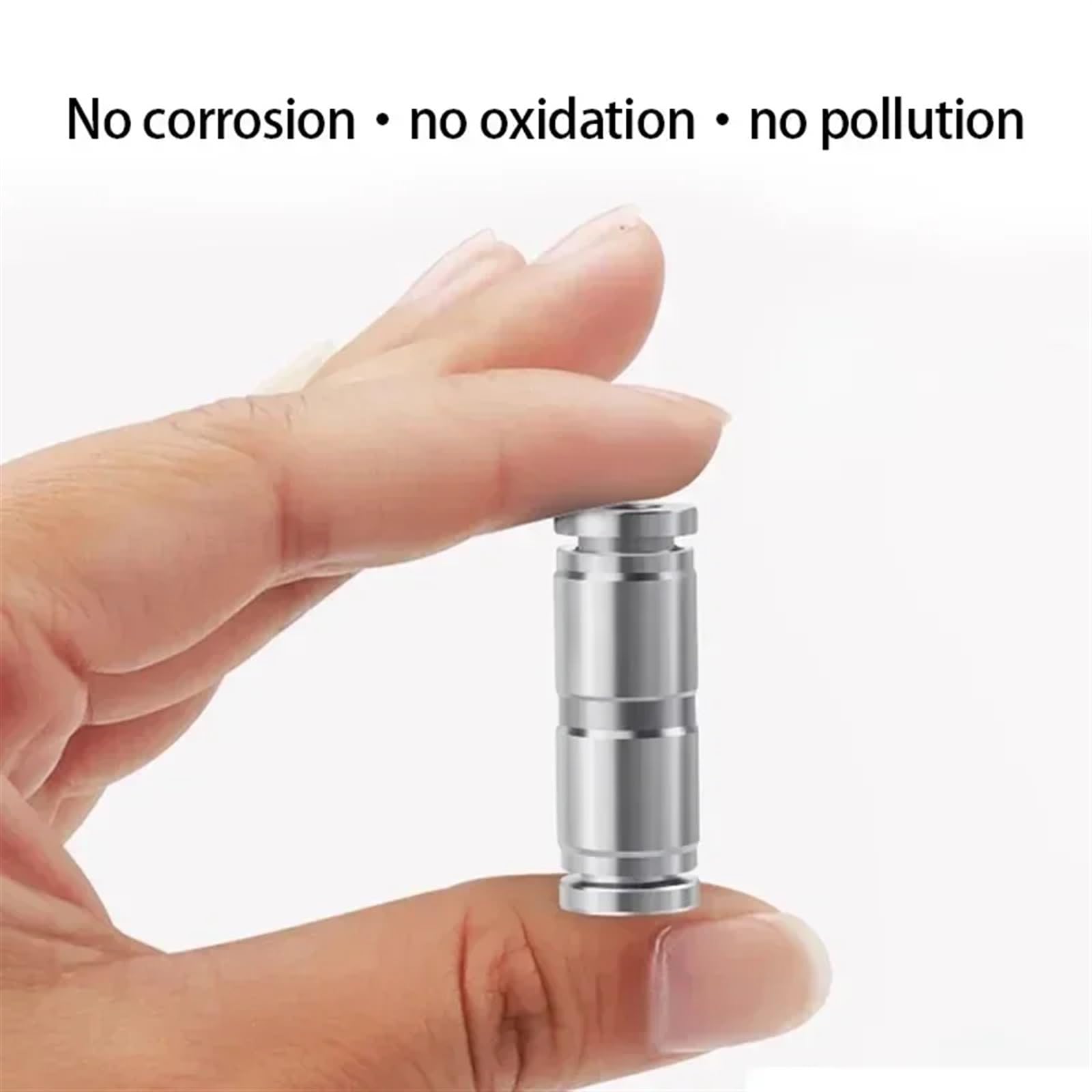 10 Uds PU/PG 1/4 "3/8" 1/2 "4 6 8 10 12mm 304 conector neumático de aire recto de acero inoxidable conector rápido de tráquea(Color:PU-4)