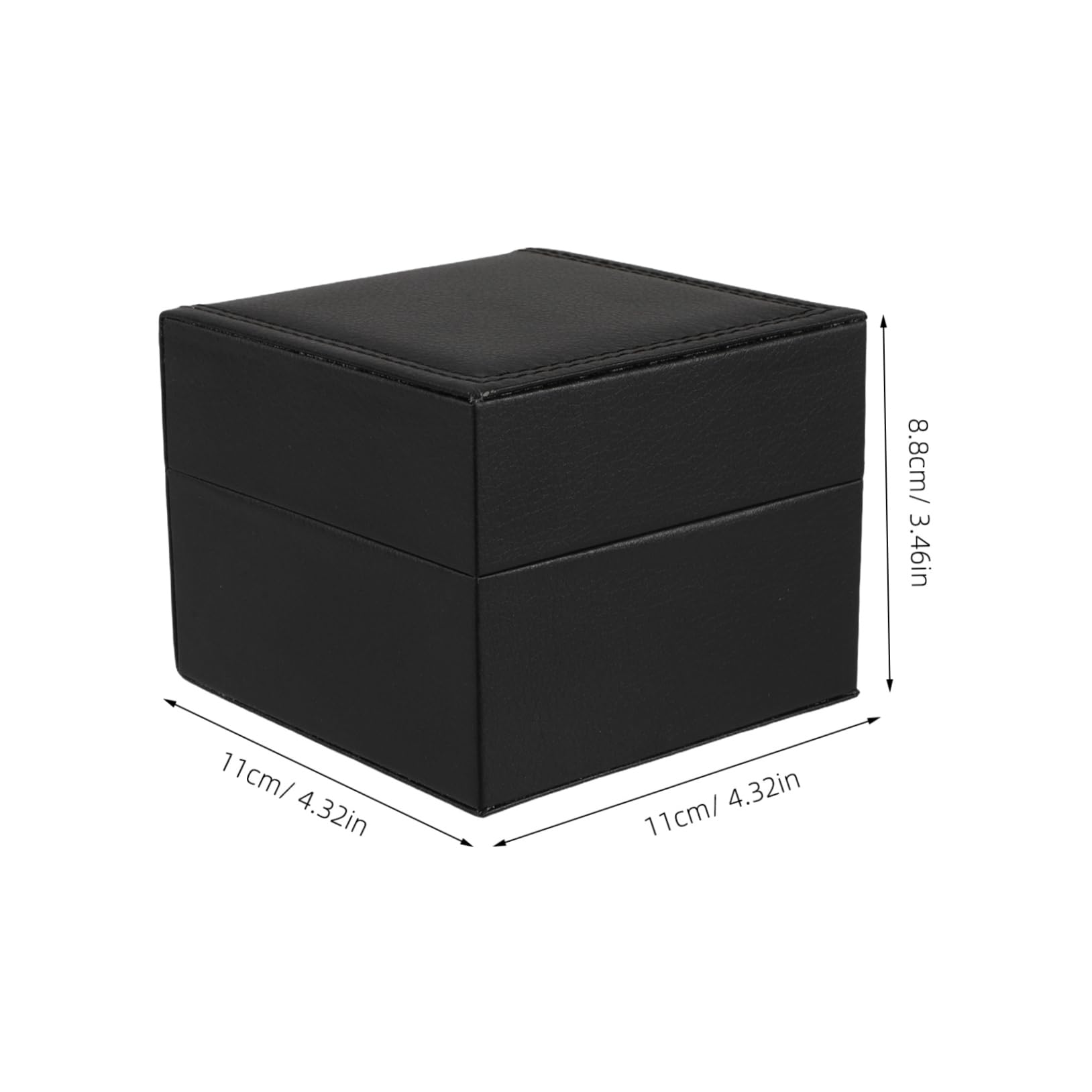 VALICLUD Portable PU Leather Watch Case for Men and Women Single Watch Organizer Minimalist Design Jewelry Storage Box Travel Display Case