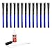 Winn Dri-Tac Midsize +116-Inch Grip Kit (13-Piece), Black/Blue