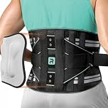 Rakiie Back Support Belt for Men Women, 8x Lumbar Support with 3D Pad, Breathable Back Brace for Lower Back Pain Relief, Herniated Disc, Sciatica (Blue, XXL)