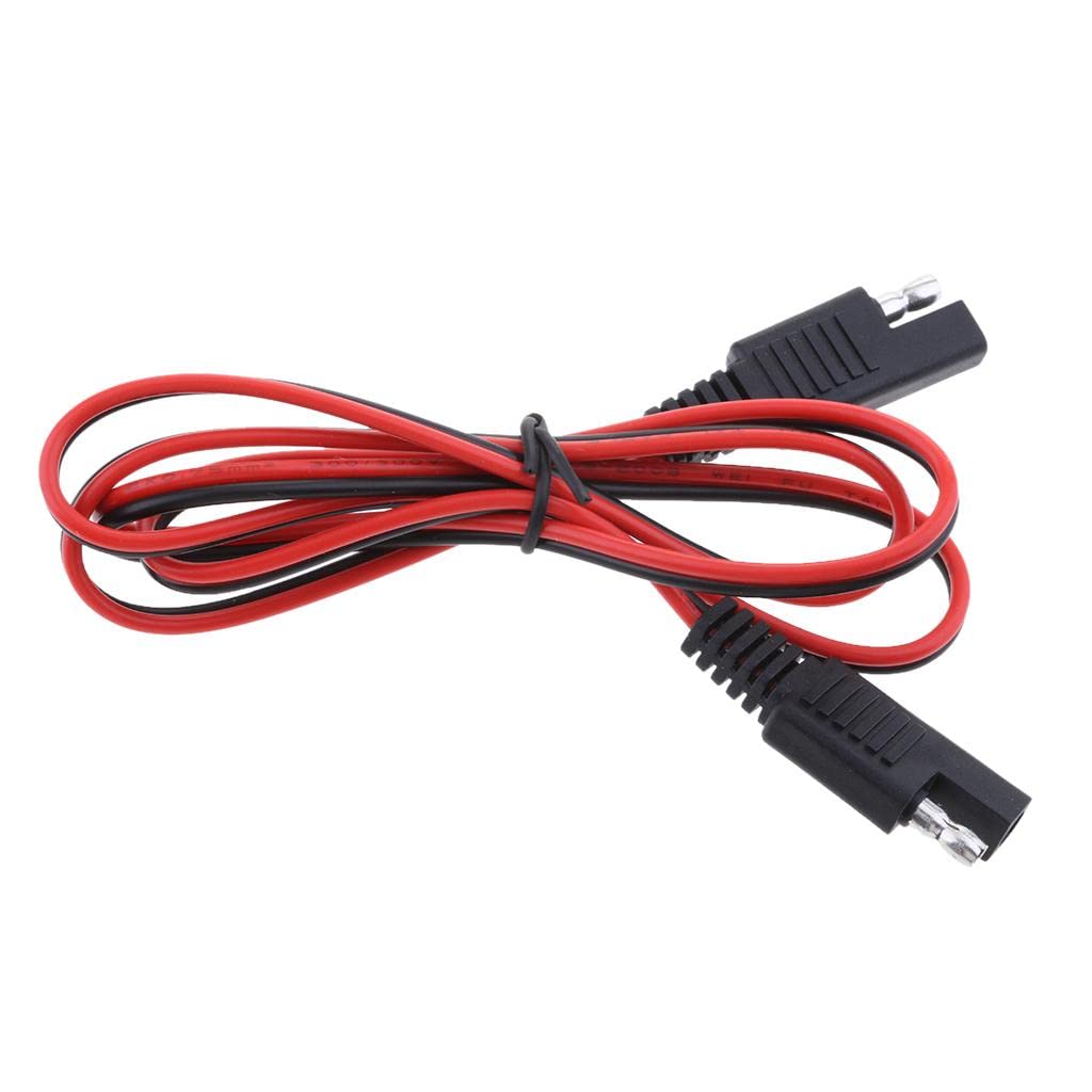 MERISHOPP Solar Battery Gender Adapter Cables 18AWG DC SAE Plug Male to Male Extension Cord 1 Meter Collectibles-image-29