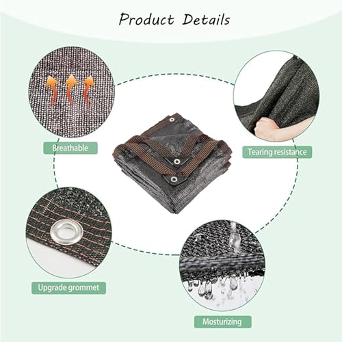 Bâche en maille durable d'ombrage extérieur de 4,3 x 6,3 m