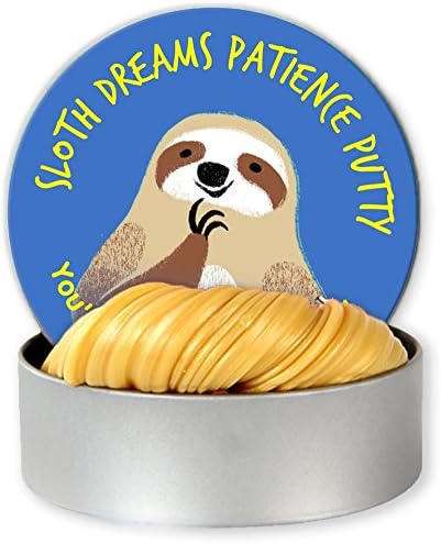 Sloth Dreams Patience Putty – Stress Relief Sloth Gifts Funny Gag Gifts for Friends BFF Gifts Stocking Stuffers for Adults and Children Secret Santa Gifts for Adults and Children Weird Gifts