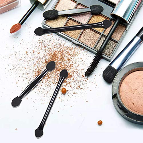 50 Packs Double Head Eyeshadow Brushes Double-End Eyeshadow Brushes Dual Sides Eyeshadow Sponge Makeup Applicators #TOP4