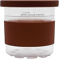 Vista 13 de Pintas de helado de repuesto con tapas y fundas de silicona, compatibles con Ninja Creami Ice Cream Maker, modelo: NC301, NC300, NC299AMZ Series.