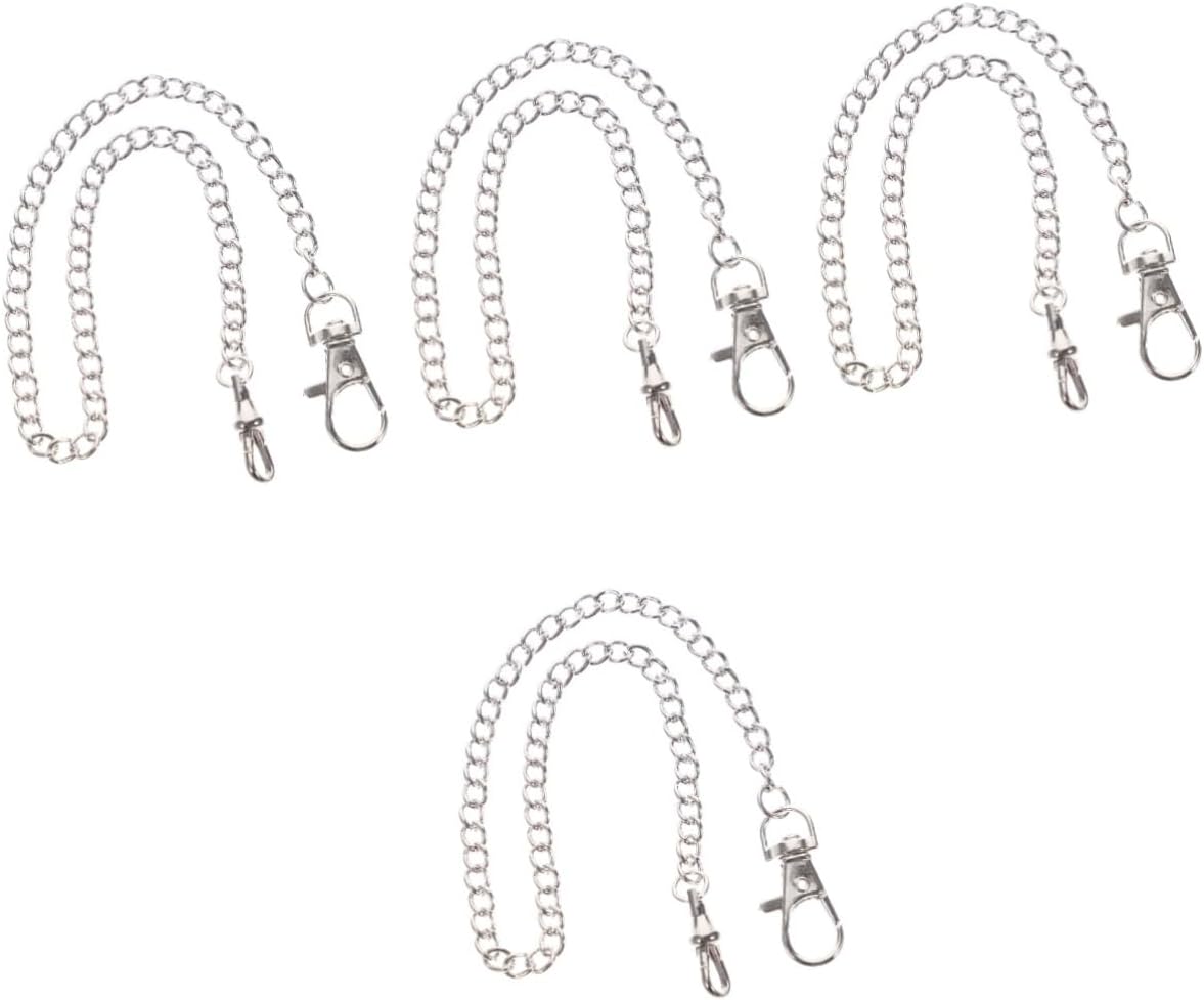 4pcs Pocket Watch Chain for Men Decorative Jeans Chain Lobster Clasp Retro Design for Fashion Enthusiasts for Accessories