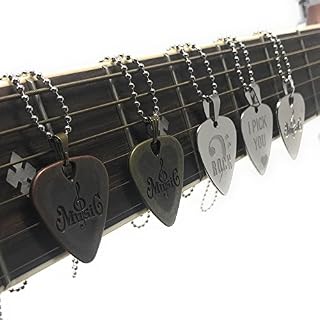 PUNK Pendentif médiator acier inoxydable pour guitare basse électrique Variety Creative Designs Yellow bronze - Les Beatles, Paul McCartney, John Lennon, RIngo Starr, George Harrison PUNK Pendentif médiator acier inoxydable pour guitare basse électrique Variety Creative Designs Yellow bronze – Image 5