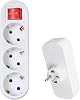 Badem10 Goliath Key Buttoned 3-Piece Group Socket Plug Socket Grounded Multiple Coupler Wireless
