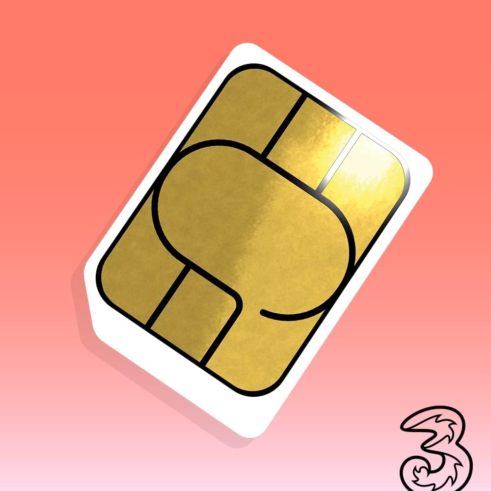 Three 3 Pay as you Go Voice Standard/Micro/Nano Triple Size Simcard