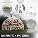 Patiolife Garden Dome 12ft - Geodesic Dome with PVC Cover - Lean to Greenhouse with Door and Windows for Sunbubble, Backyard, Outdoor Winter, Party