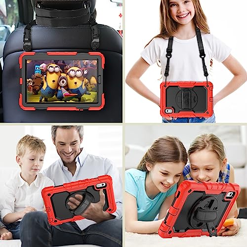 SIBEITU Case Compatible with Lenovo Tab M9 TB-310FU 2023 with Screen Protector Pen Holder, 9.0 Inch Three Layer Drop-Proof Protection Case with 360°Rotating Stand &Strap for Lenovo Tab M9