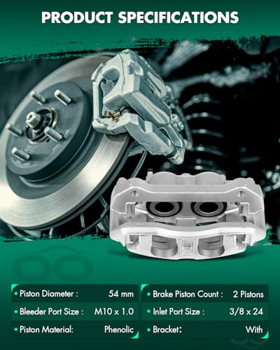 Image of SCITOO - Front Right Disc Brake Caliper Assembly w /Bracket For Ford For F-150 2012 2013 2014 2015 2016 2017 2018 2019 2020 18B5404