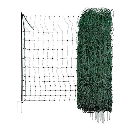 Kerbl 292279 - Rete per pollame senza corrente, 25 m, a doppia punta, 106 cm, colore: Verde