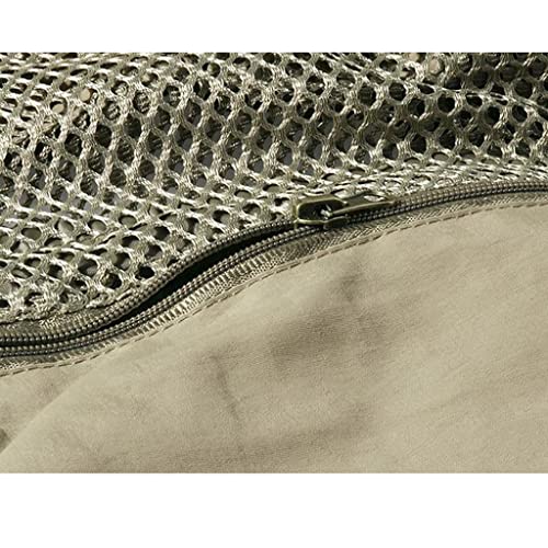 Chaleco de pesca multibolsillo para hombre con malla transpirable 4