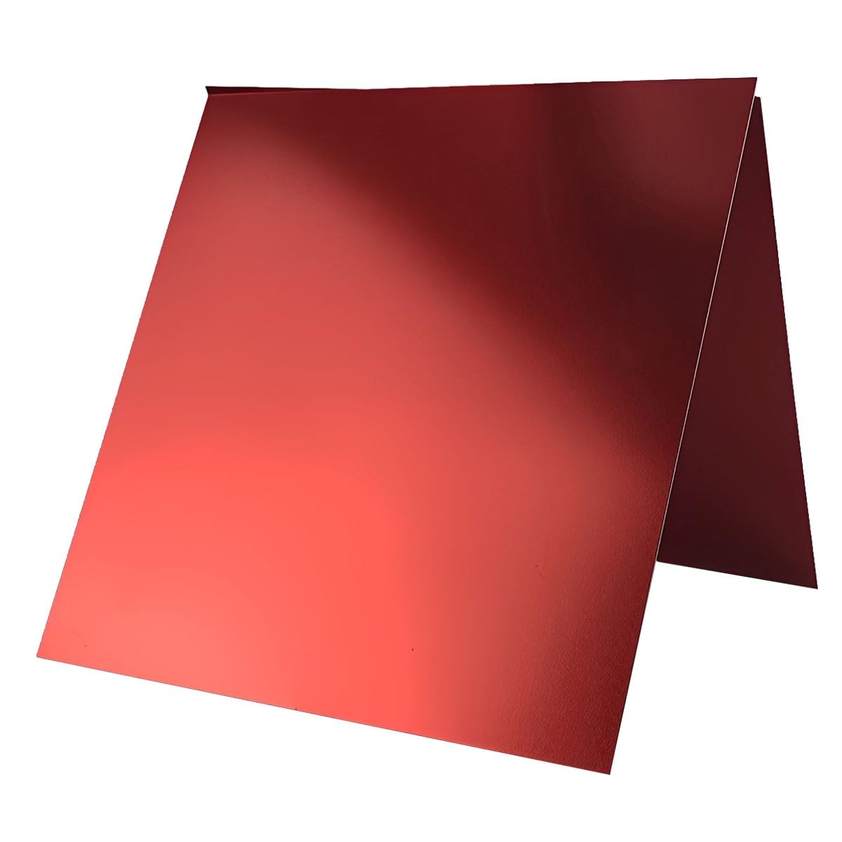 5 pezzi di lastra di alluminio sottile anodizzata rossa, in lamiera di alluminio anodizzato con incisione laser, for edilizia, 20 cm × 20 cm, spessore 0,5/0,8/1,0/1,5 mm(200x200x1.0mm)