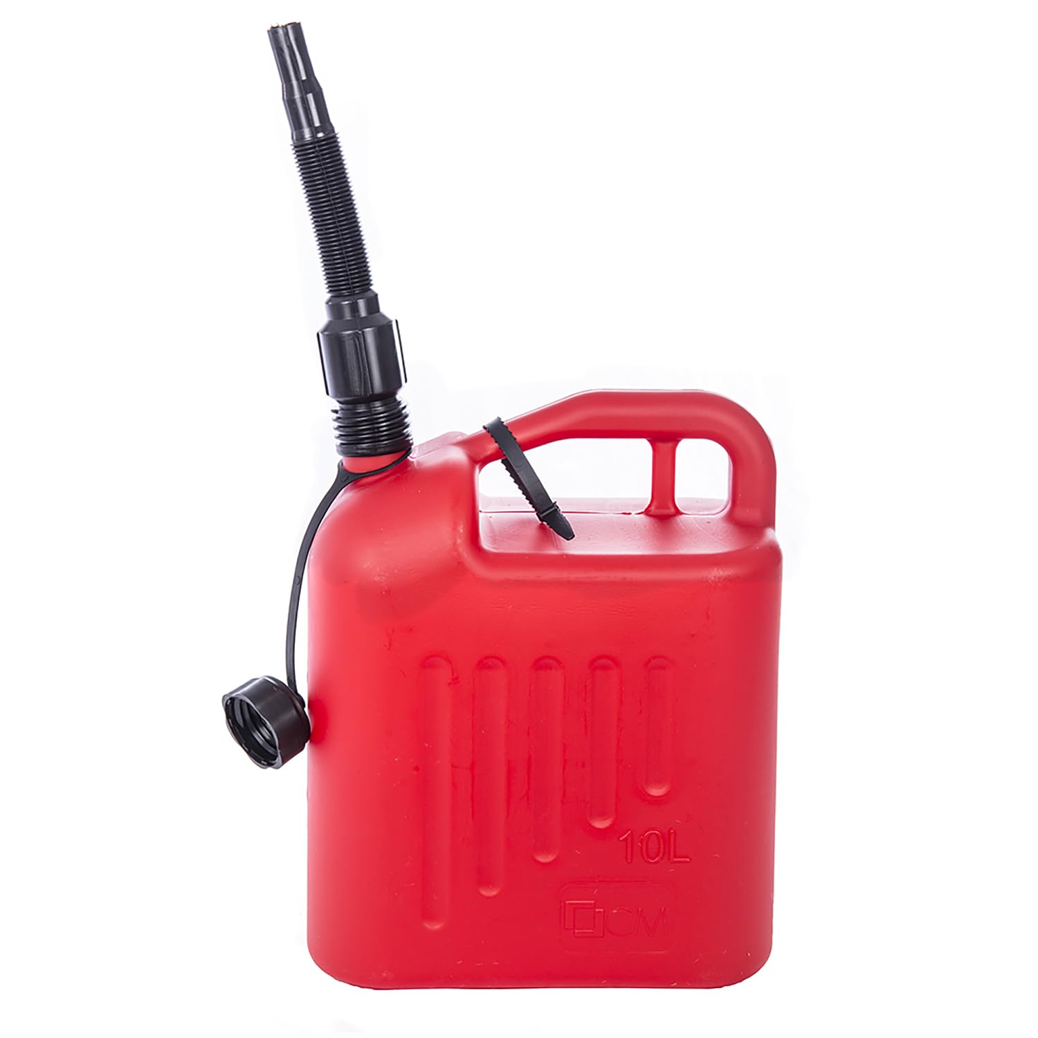 Garrafa Gasolina Roja Multiusos con Tapón y Manguera – 5L, 10L o 20L – Pack 4 o 5 Unidades. Bidón Con Agarre Fácil de Usar (Garrafa Gasolina Homologada 10L)