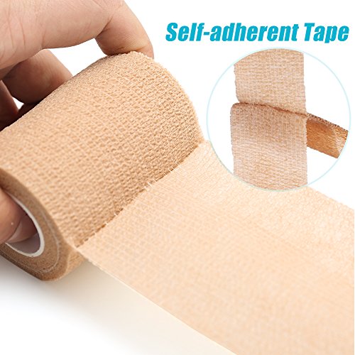 Lotfancy Vet Wrap For Horses, 10 Pack, 3 Inch By 5 Yards, Self Adhesive Bandage Wrap, Non-Woven Medical First Aid Tape For Pet Dog Cat Ankle Sprains & Swelling, Horse Leg Wraps #TOP2