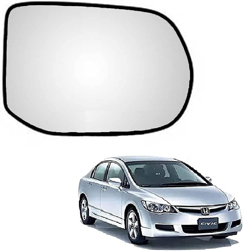 Auto Spare World Right Side Mirror Glass Compatible With Honda Civic Set of 1 Pcs.