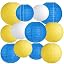 Blue Yellow White