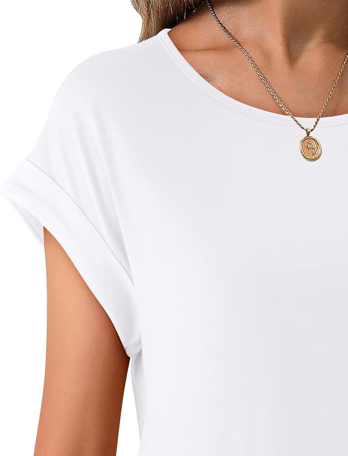 2Pack Womens T Shirts Cap Sleeve 2026 Spring Summer Tops Crewneck Casual Business Fashion Clothes Loose Fit Outfits