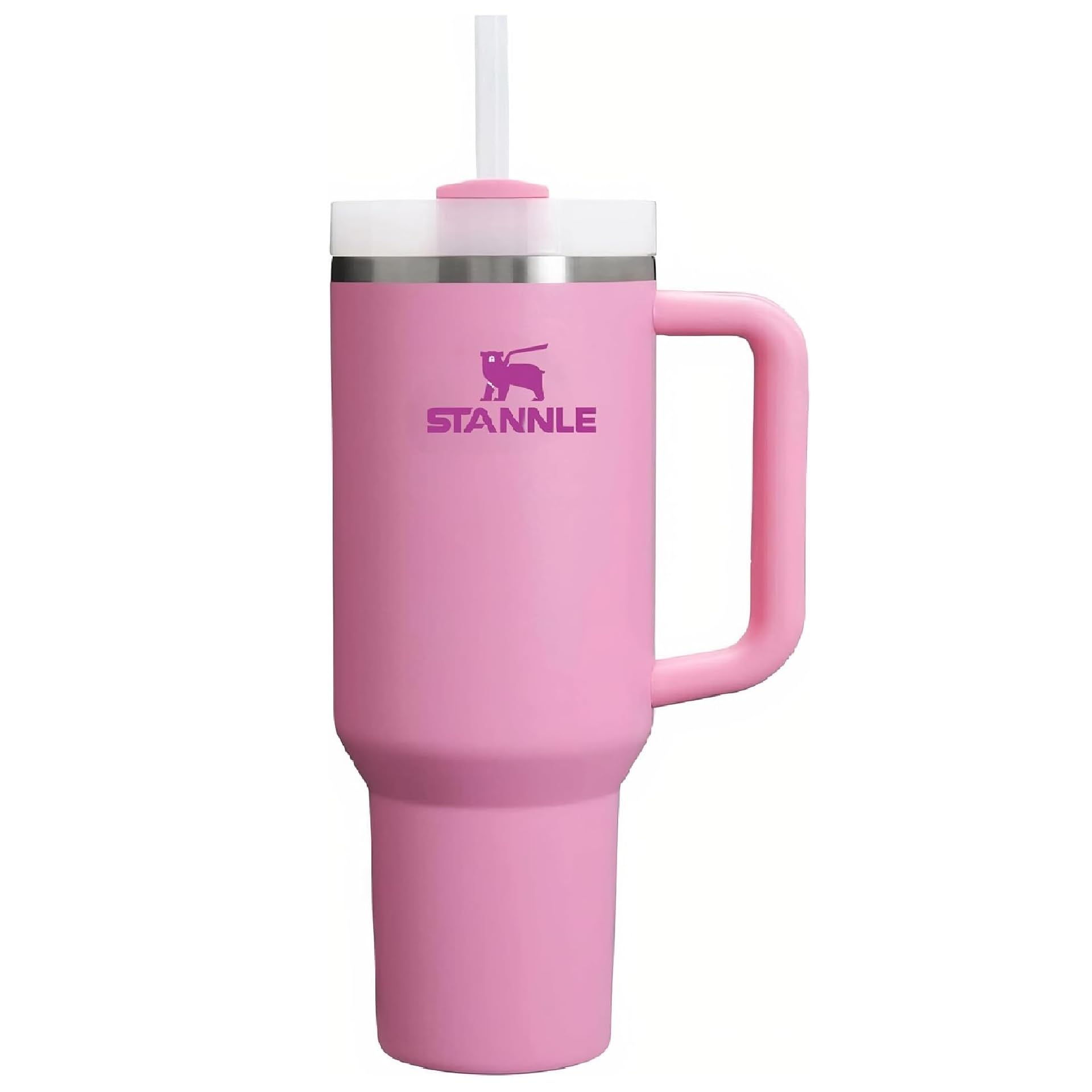 Original Quencher H2.0 Tumbler with Handle & Straw 40 oz | Twist On 3-Way Lid | Cupholder Compatible for Travel | Insulated Stainless Steel Cup | BPA-Free |40oz Peony