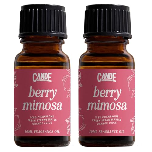 Image of CANDECraftCo Premium Fragrance Oil - Diffuser Oils Fragrances Scented for Home, Candle Soap Making Supplies, Aromatherapy Blends for House (0.34 Fl Oz) (2-Pack, Berry Mimosa)