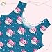 Aflyko Little Girl Gymnastics Leotard with Shorts Cute Axolotl Cup Pink Blue One-Piece Activewear Soft Stretchy Tank Tops Fun Fashion Dance Outfit 7-8T