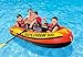 INTEX 58332EP Explorer 300 Inflatable Boat Set: Includes Deluxe Boat Oars and Mini Hand Pump – Dual Air Chambers – Grab Rope – 3-Person – 410lb Weight Capacity