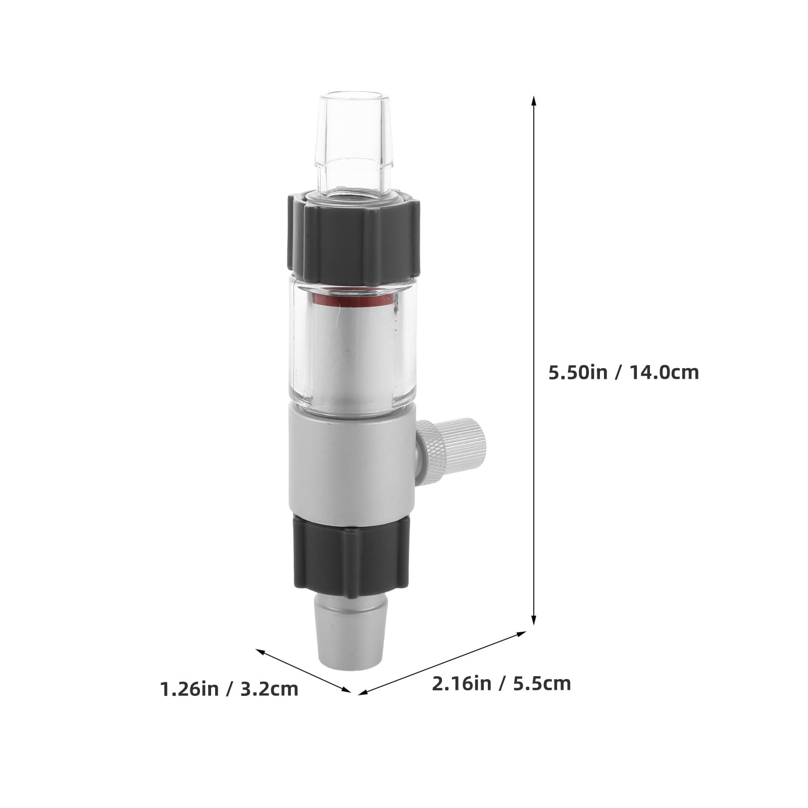 BESPORTBLE Difusor para Pecera de Acuario Contador de Burbujas en Línea, Difusión de Co2, Compatible Mangueras de Agua, Adecuado para Aficionados a Acuarios Plantados