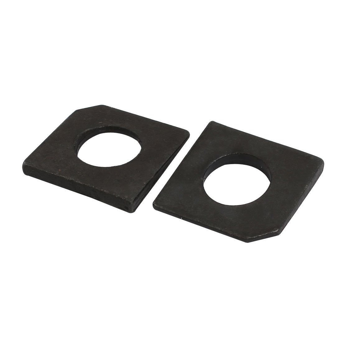 Aexit M16 Industrial Quality Parts Carbon Steel Square Locking Washer Gasket Black 5pcs Model:49as262qo203