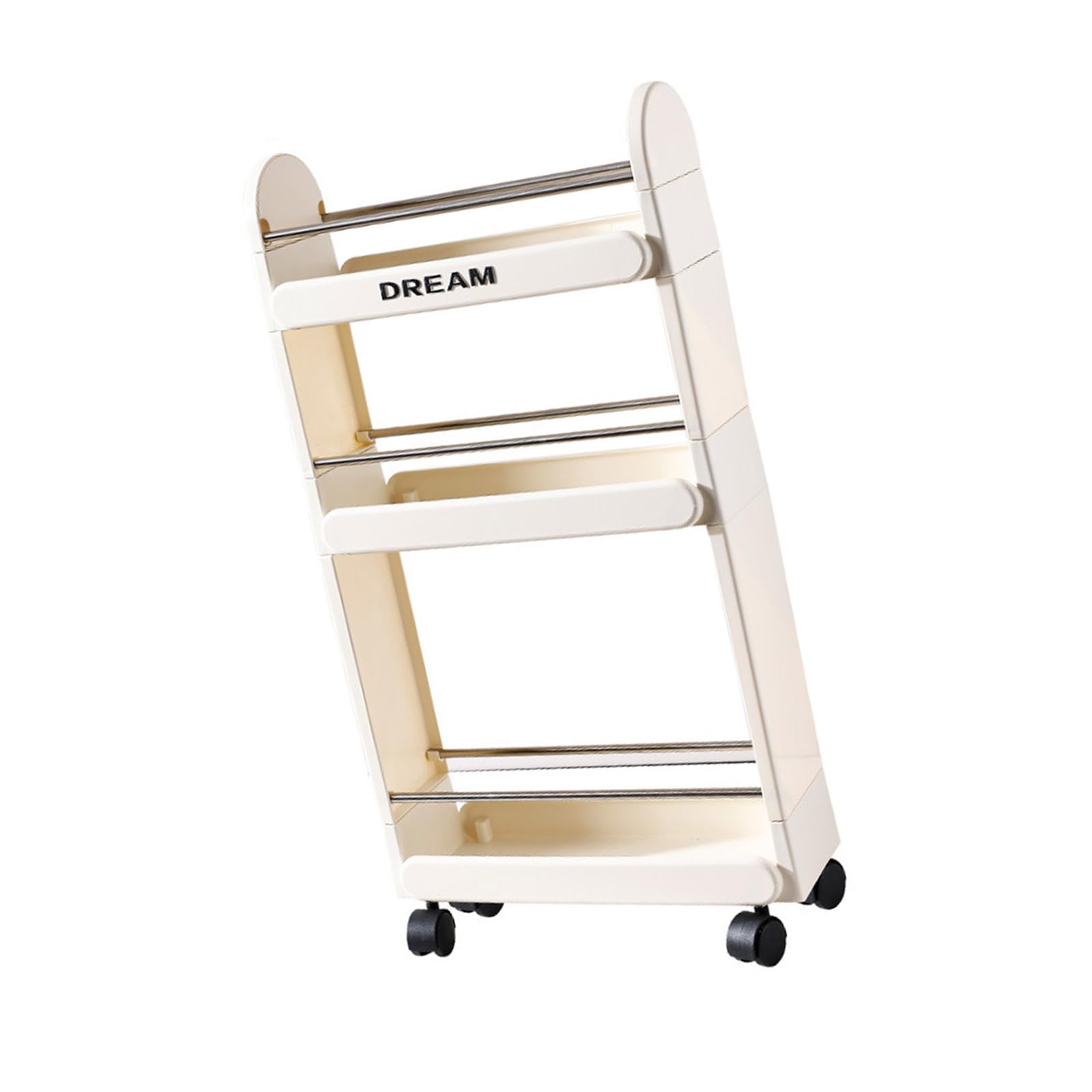 TFAOYS Narrow Rolling Storage Cart Mobile Bathroom Kitchen Organizers Multi Layer Shelving Unit for Delicate Living Spaces Multifunctional Kitchen Bathroom Trolleies