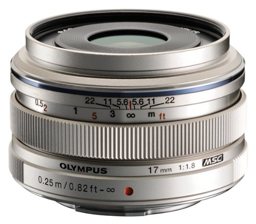 Olympus M.Zuiko 17mm f1.8 (Silver) for Olympus and Panasonic Micro 4/3 Cameras [���s�A���i]