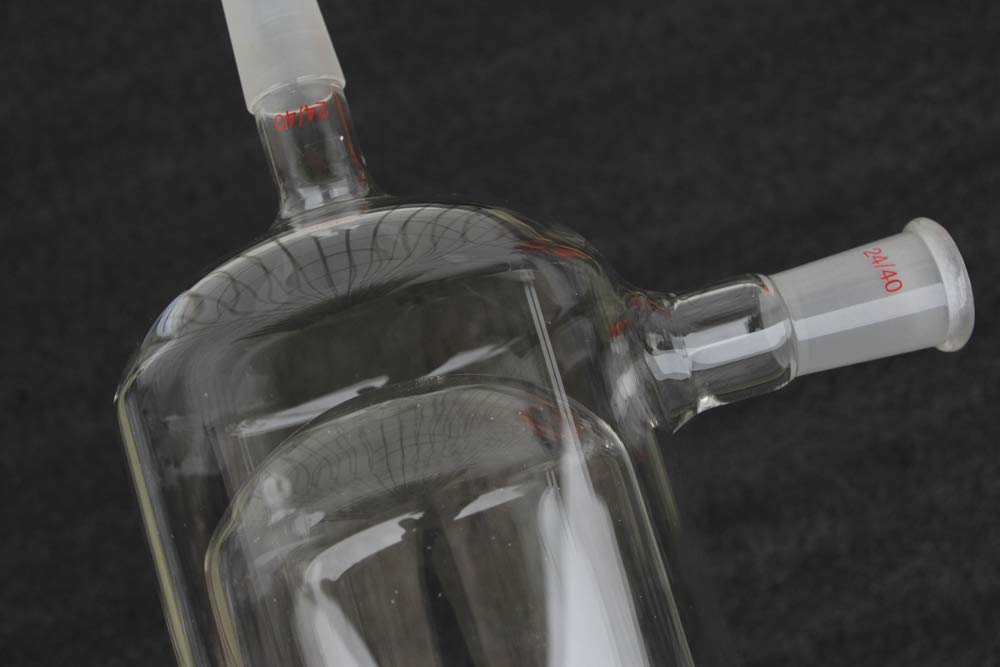 5-Liter-Glas-Vakuumfalle mit 120 mm Außendurchmesser und 24/40-Anschluss for Trockeneis-Anwendungen