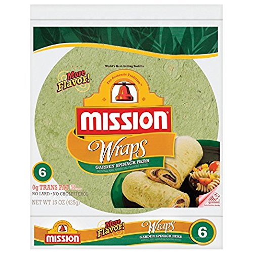 Mission, Garden Spinach Herb Wraps Naturally Flavored