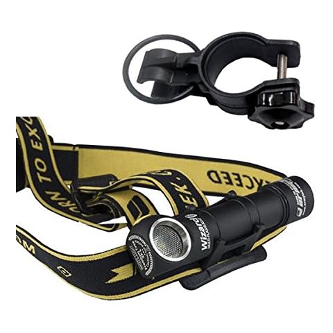 Combo: Armytek Wizard Pro v3 XHP50 (Warm) USB Magnet Rechargeable Headlamp -2150 Lumens -Battery Included +Bike Mount Cover