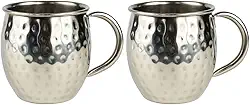 Caneca Prateada 580ml Inox Moscow Mule, ideal para Drinks. (2)