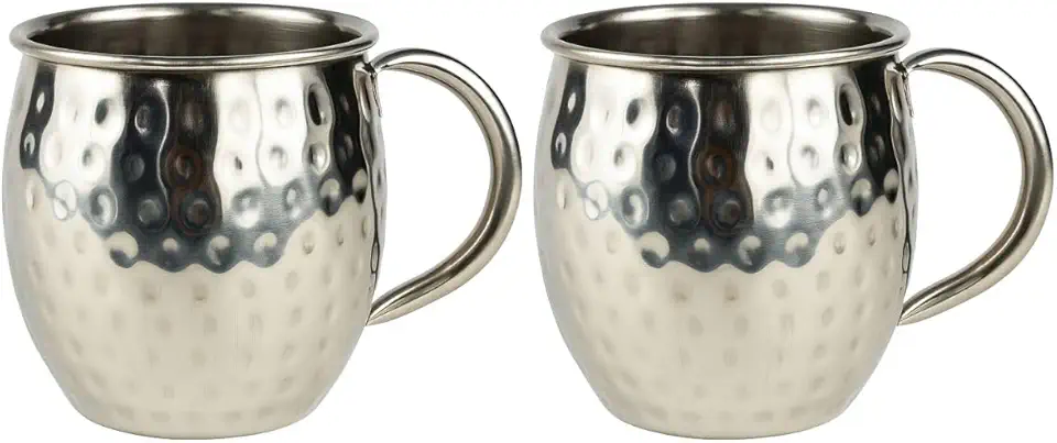 Caneca Prateada 580ml Inox Moscow Mule, ideal para Drinks. (2)