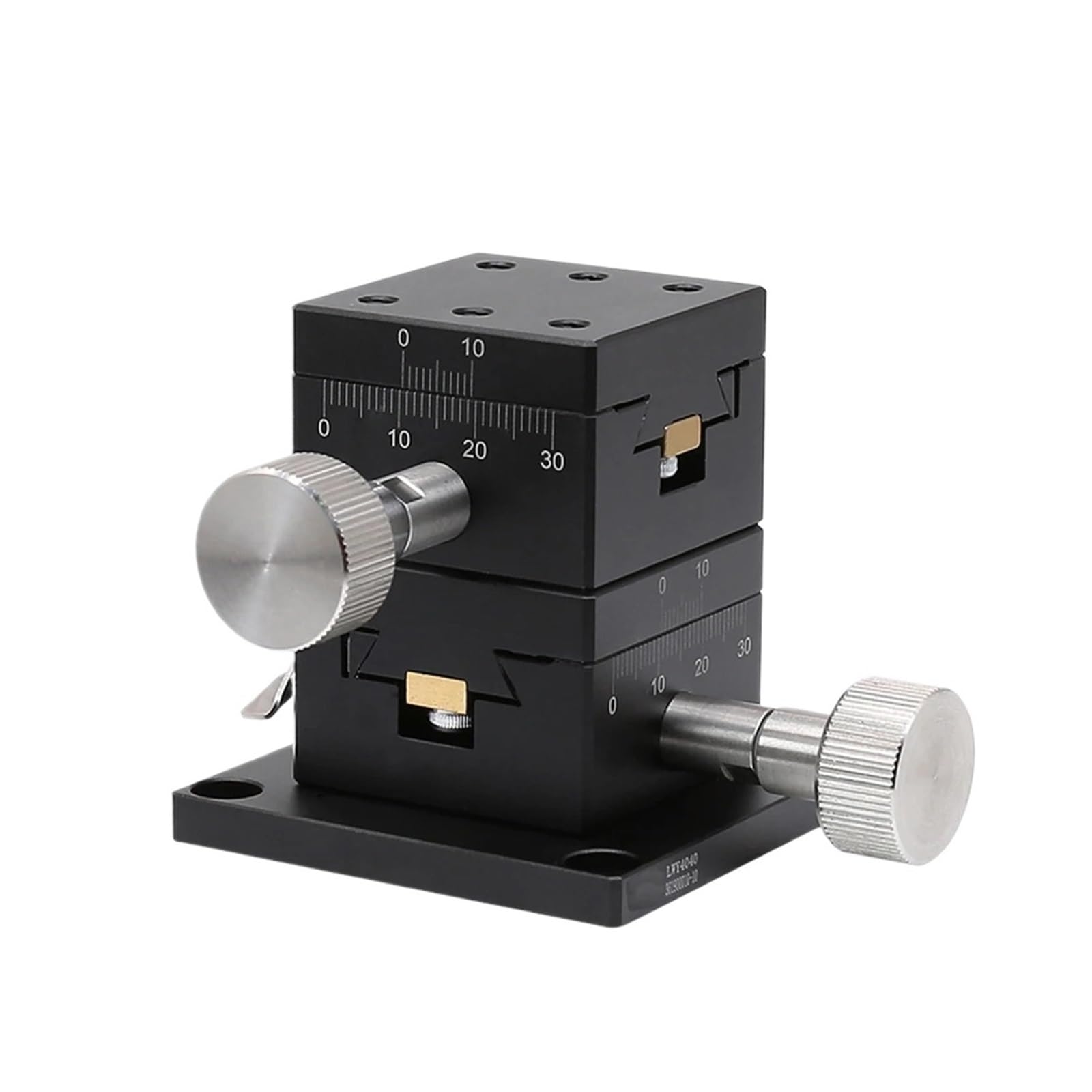 KGLHJDY XY Axis LWY4040 LWY4060 LWY4090 Dovetail Grooven Sliding Table Displacement Platform Gear Knob Adjust Slider(LWY4040)