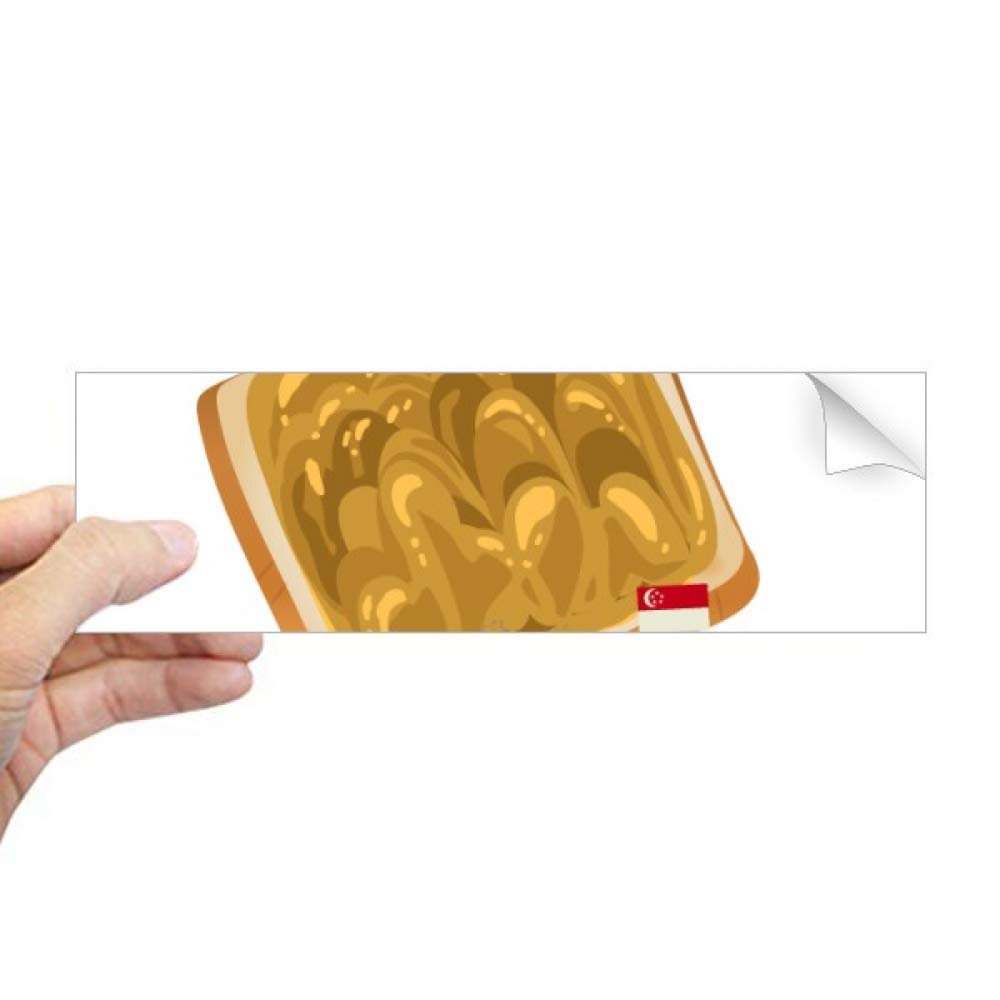 Autocollant rectangulaire Kaya Toast sticker de fenêtre pour décoration cuisine et café