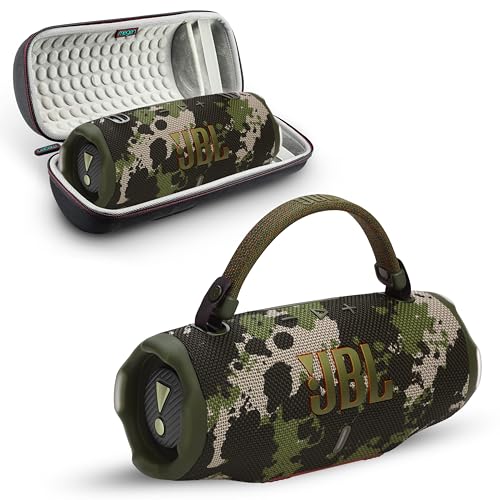 Charge 6 Portable Bluetooth Speaker | IP68 Waterproof, DustProof, and DropProof, Outdoor Wireless Audio | 28Hrs Playtime Megen Hardshell Protection Case (Camo) - image 1