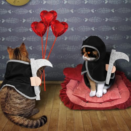 Disfraz capa Halloween para perros y gatos talla S miniatura 4