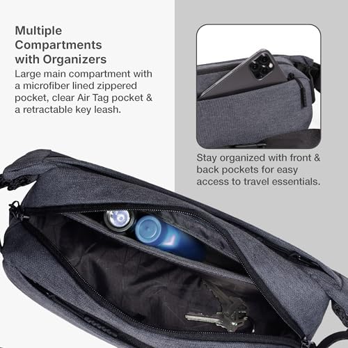 Image of Traveler's Choice Belfast 10 inch Sling Bag Fanny Pack, Hiking, Stylish, Comfortable, Modern