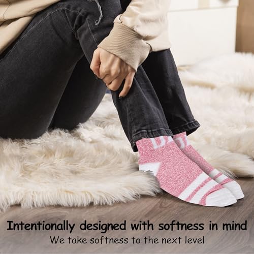 Image of World's Softest Cozy Collection Crew Socks - Smooth Multi Colors Cozy Socks - Knit Top Holiday Spirit Fashion Socks